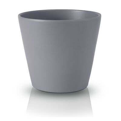 Osłonka ceramiczna szara matowa 17 cm