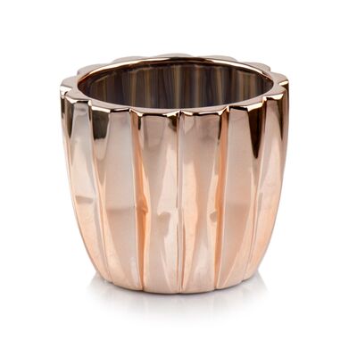 Osłonka ceramiczna różowe-złoto 13 cm