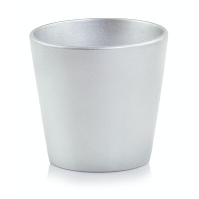 Osłonka ceramiczna srebrna 15 cm
