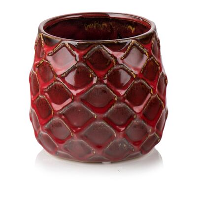 Osłonka ceramiczna czerwona 15 cm