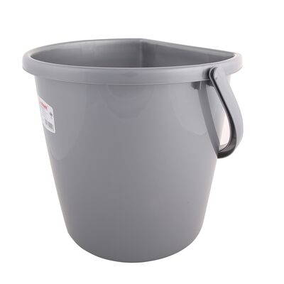 Wiadro przyścienne 11 l srebrne