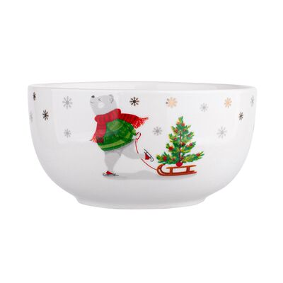 Miska Christmas bear NBC 13 cm 400 ml