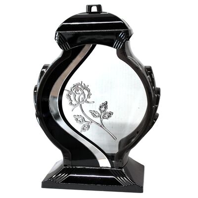 Znicz Obelix 34 cm srebrny/złoty