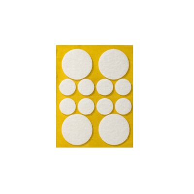 Podkładka filcowa samoprzylepna mix biały Ø4 x 38,4 x 20 1 sztuka ANDPOL