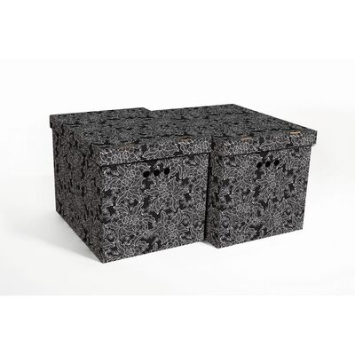 Pudło KORONKA czarna XL 2 sztuki