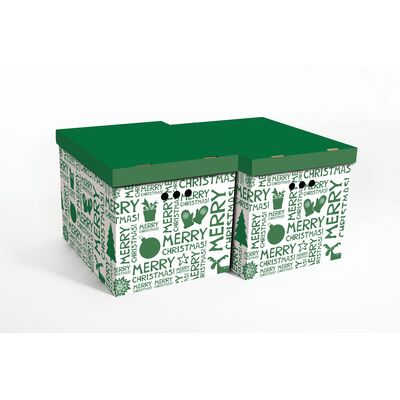 Pudło MERRY Christ. zielone XL 2 sztuki