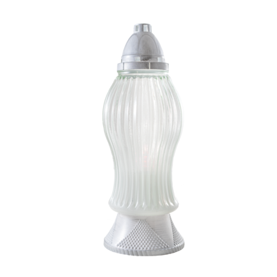 Znicz Z 490 cieniowany 34,5 cm srebrny