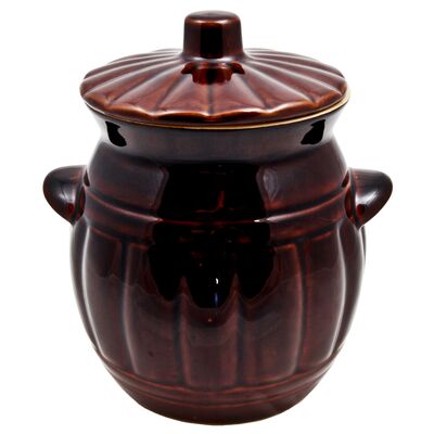 Beczka 3,7 l + pokrywka Q16 brązowa