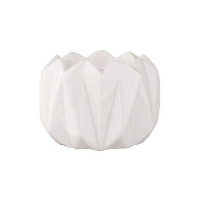 Świecznik porcelanowy biały 7 x 7 x 5 cm