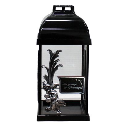 Lampion Fermo 29 cm srebrny