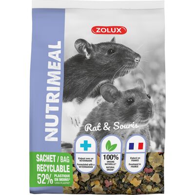 ZOLUX Mieszanka NUTRIMEAL 3 myszy,szczurów 800 g