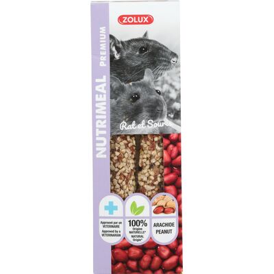 NUTRIMEAL 3 Stick z orzechami arachidowymi dla szczura/myszy 125 g Zolux