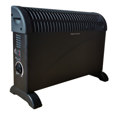 Grzejnik konwektorowy Basic 2000 W z nawiewem czarny Volteno