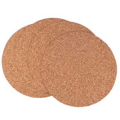 Komplet podkładek okrągłych śr. 30 cm korek naturalny 4 sztuki