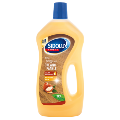 Płyn do mycia paneli i drewna z olejkiem arganowym EXPERT 750 ml SIDOLUX