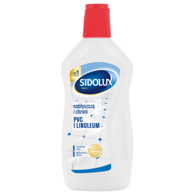 Środek ochrona i połysk PCV, linoleum EXPERT 500 ml SIDOLUX