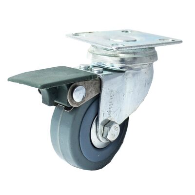 Zestaw jezdny z kołem Ø50 mm / 40 kg płyta obrotowa hamulec ANDPOL