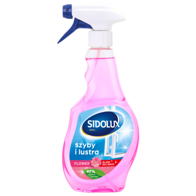 Płyn do mycia szyb CRYSTAL flower 500 ml SIDOLUX