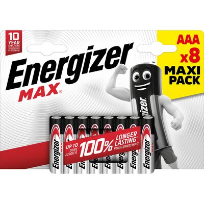 Bateria Energizer MAX AAA LR03 8 sztuk