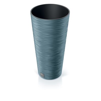 Doniczka FURU ROUND SLIM niebieski skandynawski 25 x 48 cm