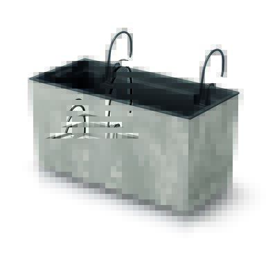 Doniczka URBI CASE BETTON EFFECT beton 39,5 x 18,5 x 19,5 cm