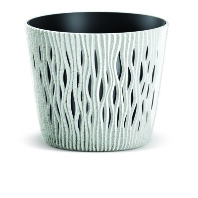 Doniczka SANDY ROUND 26,2 cm biały ECO