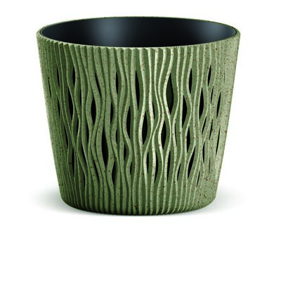Doniczka SANDY ROUND 12,8 cm zielony ECO