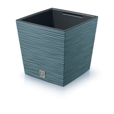 Doniczka FURU SQUARE LOW niebieski skandynawski 29,5 x 29,5 x 29 cm