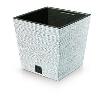Doniczka FURU SQUARE LOW ECO WOOD 29,5 x 29,5 x 29 cm biały ECO