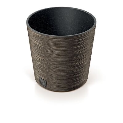 Doniczka FURU ROUND LOW ECO WOOD 25 x 24,7 cm kawa ECO