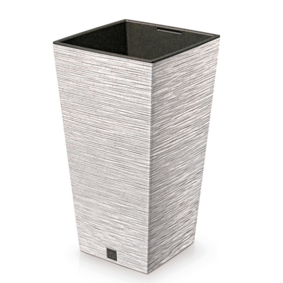 Doniczka FURU SQUARE ECO WOOD 39,5 x 39,5 x 75,5 cm biały ECO