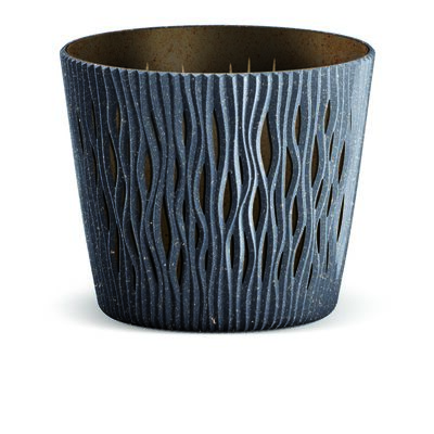 Doniczka SANDY ROUND 12,8 cm antracytowy ECO