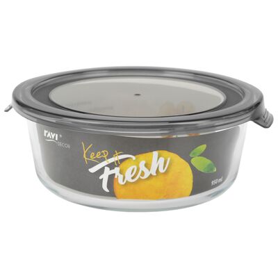 Pojemnik żaroodporny okrągły Keep it Fresh 950 ml szary