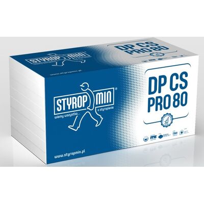 Płyta standardowa DP CS PRO 80 gr.100 gładka 500 x 1000 STYROPMIN