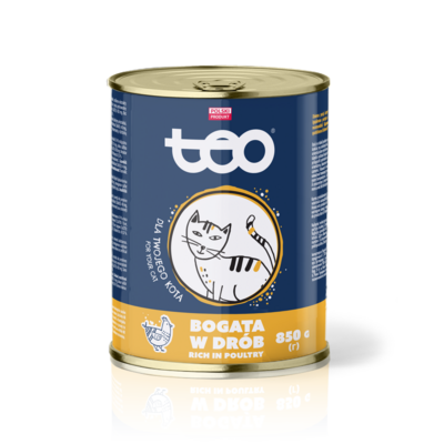 Karma morka dla kotów drób 850 g TEO