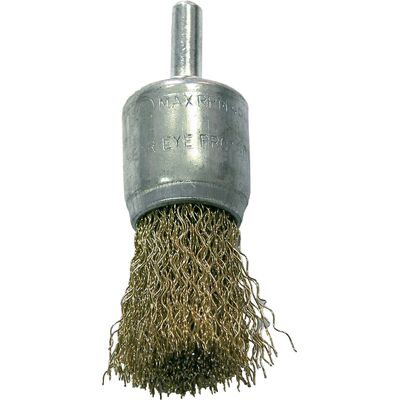 Szczotka Pędzelkowa druciana stalowa mosiądz fi=17 mm trzpień 6 mm Proline