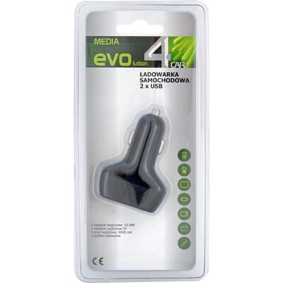 Ładowarka samochodowa 2xUSB 4,8A 4Car