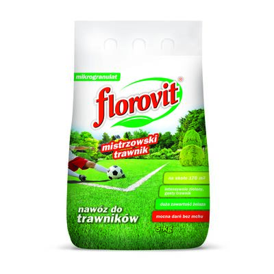 Nawóz do trawników z mchem worek 5 kg Florovit