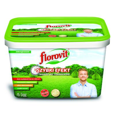 Nawóz do trawników szybki efekt wiadro 4 kg Florovit
