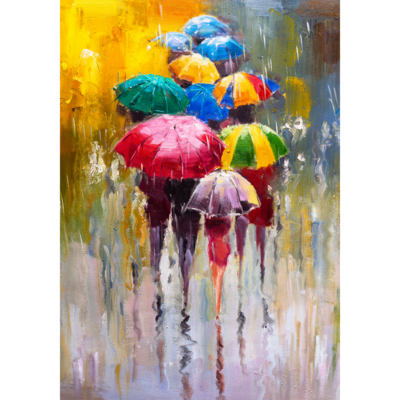 Obraz na płótnie 100 x 70 cm Parasolki