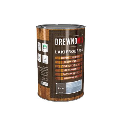 Lakierobejca DREWNOMIX 900 ml srebro