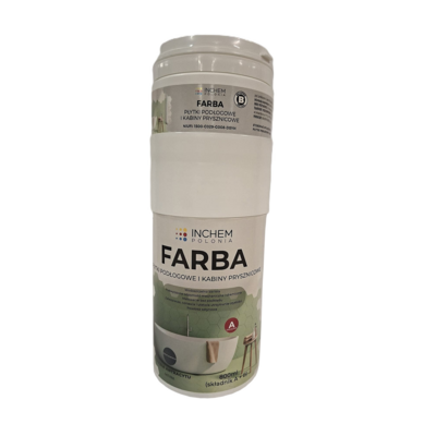 Farba płytki podłogowe i kabiny prysznicowe zestaw 800 ml Głębia Antracytu