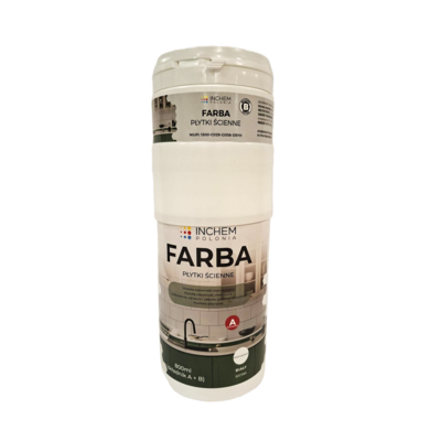 Farba płytki ścienne zestaw 800 ml Biały