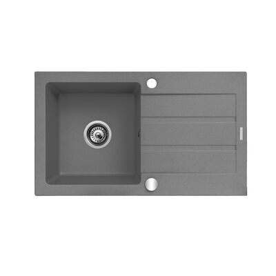 Zlewozmywak RODOS 76 x 44 cm 1B 1D Maidsinks szary beton