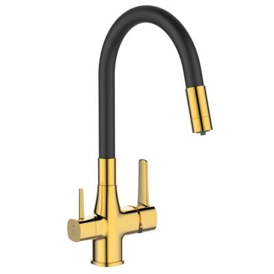 Bateria zlewozmywakowa z filtrem MAGIC złota