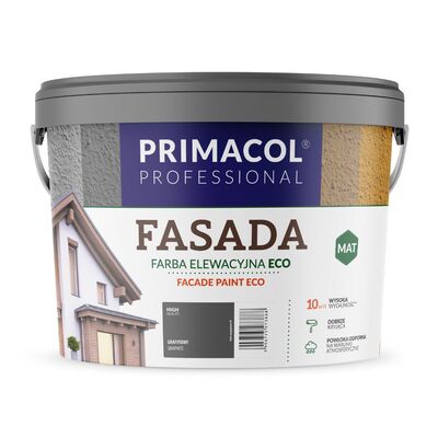 Farba Fasada Eco grafitowy 9 l Primacol