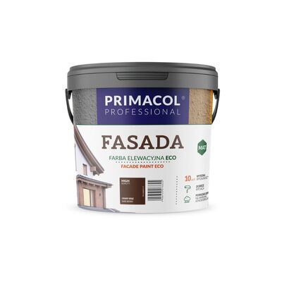 Farba Fasada Eco ciemny brąz 4,5 l Primacol