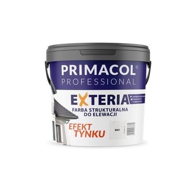 Elewacyjna farba strukturalna Exteria biała 4,5 l