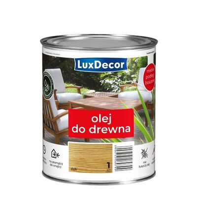 Olej wodny do drewna Dąb 0,7 l Luxdecor