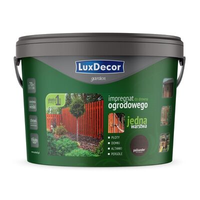 Impregnat do drewna ogrodowego garden palisander 9 l Luxdecor